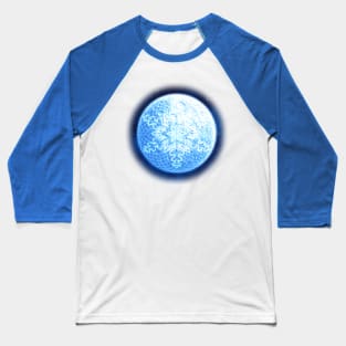 The  Moon in Winter Baseball T-Shirt